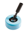 Aluminum Rc Skateboard Bearing Driver And Removal Tool Kit For Inner Diameters 2mm To 14mm on top of blue wheel
