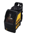 Cross Line Laser Level With Green Beam Pro Grade Durable Overmolded Housing 1 Meter Drop Rating Magnetic Bracket Full Time Pulse Mode