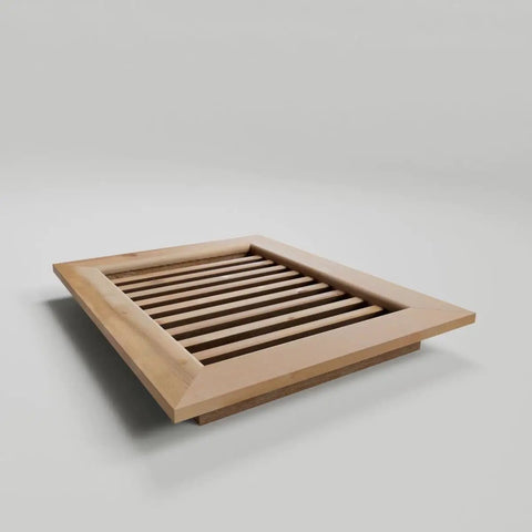 Vertical Gable Vent For Exterior, Western Red Cedar, Unfinished, 12W x 18H Opening And 17W x 23H Frame, Includes Metal Screen