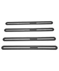 Adjustable Flat Mending Plate Set 4 Pack Stainless Steel Slotted Furniture Repair Brackets for Wood Shelves Chairs