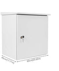 Dustproof Electrical Junction Box Network Enclosure Outdoor Exterior Cable Receiver Case For Weatherproof Home And Industrial Installations Durable Enclosure With Secure Sealing And Easy Mounting, 60x45x60cm white metal cabinet