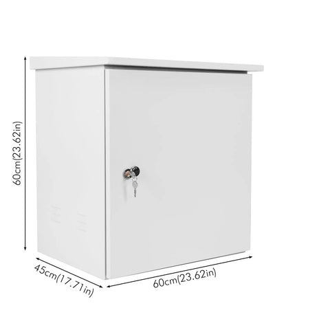 Dustproof Electrical Junction Box Enclosure For Outdoor Network Equipment Rugged Weatherproof Exterior Box 1 Pack Durable Waterproof Box For Outdoor Wiring Industrial Grade Junction Cabinet, 60x45x60cm