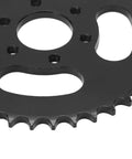 Close-up of 40T Stainless Steel Rear Sprocket For Go Karts ATVs And Racing Carts Built Tough For Long Lasting Durability Easy Tool Installation