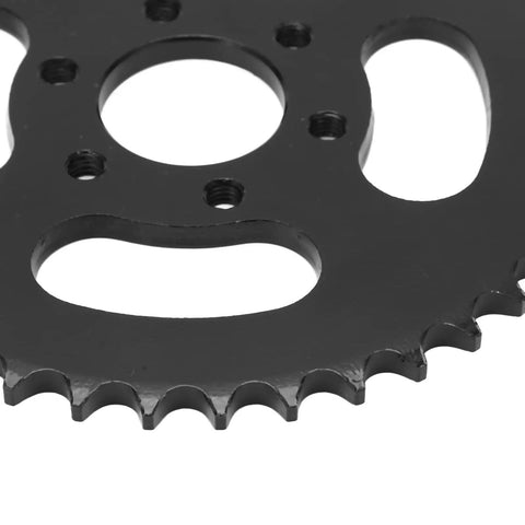 Close-up of 40T Stainless Steel Rear Sprocket For Go Karts ATVs And Racing Carts Built Tough For Long Lasting Durability Easy Tool Installation