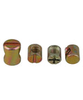 Rock Solid Barrel Nuts Cross Dowels For Furniture M6 M8 Slotted Metal Hardware For Beds And Chairs Secure Fixation