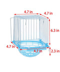 4 Pack Slick Bird Hatching Nest Bowls Featuring A Secure Barbed Wire Partition, 4.7 in diameter, for canaries and parrots.