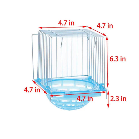 4 Pack Slick Bird Hatching Nest Bowls Featuring A Secure Barbed Wire Partition, 4.7 in diameter, for canaries and parrots.