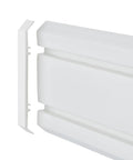 Close-up of Heavy Duty Wall Track Storage System With Two PVC Panels And Seven Hooks For Garage, Shed And Pantry, Flexible Wall Mount
