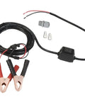 Replacement Power Cord Kit For G8P Fuel Transfer Pump With 12 Foot Cord Battery Clamps 20A Fuse Fuse Holder On Off Rocker Switch