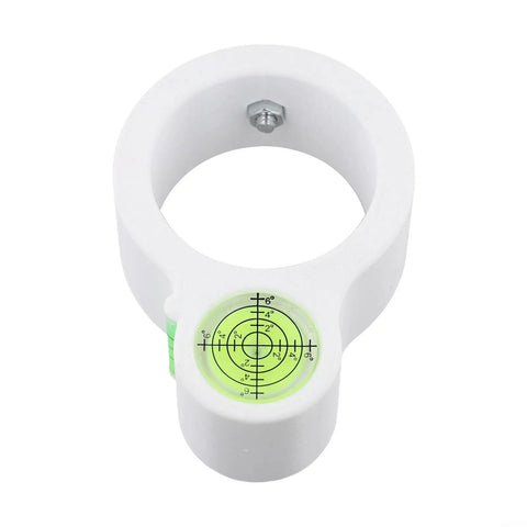 Circular Drill Level Attachment With Dual Axis Bubble Level For Electric Drills showcasing ABS construction and precise angle measurement