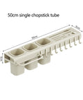 Rock Solid Wall Mounted Storage Rack With No Drill Setup Heavy Duty Carbon Steel Heat Resistant Kitchen Shelf Space Saving Organizer For Home And Garage Organization with chopstick holder.