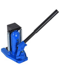 Heavy Duty 5 Ton Hydraulic Claw Jack Smooth As Butter Precision Auto Workhorse With 110 Mm Stroke Quick Release Hook, blue design.