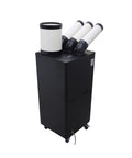 Kickin Out Frosty Air Heavy Duty Industrial Evaporative Cooler 22500 BTU 220V Portable Air Conditioner Fan with 4 ducts.