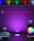 Lit 20-Piece LED Deck Lights Kit With 1.22 Inch Recessed RGBW LEDs, WiFi app control via smartphone and smart speaker integration