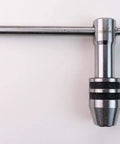 Two Piece Tap Wrench Set With Sliding T Handle And Reference Table For Zero To One Half Inch Taps Ideal For Precise Threading And Straight Holes In Metal Or Wood General Tools Professional Standard