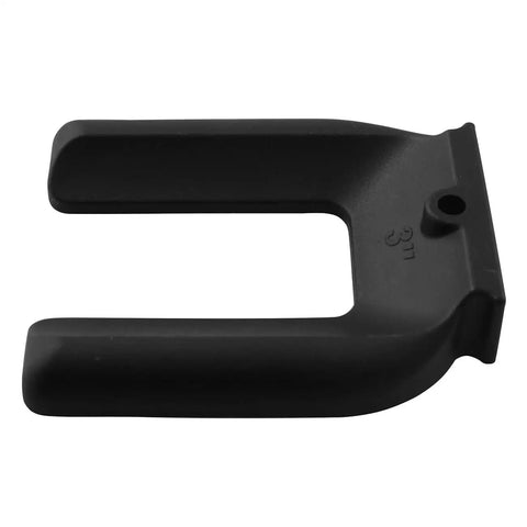 4 Pack Rubber Caster Holders With Universal Wheel Brakes, 3 Inch U Shape Wheel Pads, Beefy Durable Furniture Caster Stopper For Chairs Desks And More, Black 75mm, black rubber U-shaped wheel pad