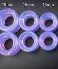 Lavender Opalite Hollow Glass Ear Plugs Gauges 10mm To 00 Gauge Hollow Tunnel Ear Stretchin Saddle Style Premium Body Jewelry