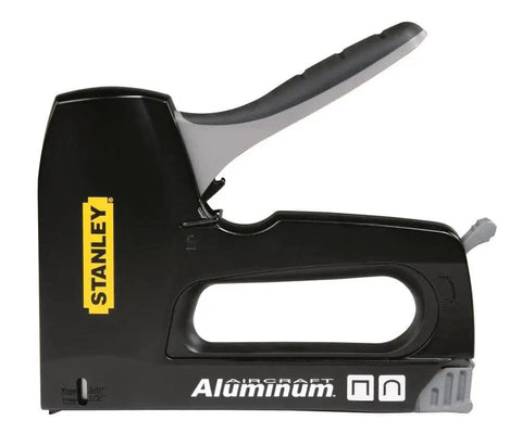Heavy Duty Staple Gun And Cable Tacker With All Metal Drive Channel Easy Squeeze 30 Percent Less Force Hi Lo Power Lever