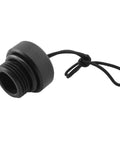 DIN Tank Valve Dust Plug Protector Cap For Scuba Diving Regulator, Threaded Dust Cap, Durable Plastic Steel, Black with Swivel Attachment