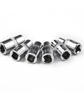 Must-Have 6 Piece E Socket Set For Auto Repair. Tough Heat Treated Steel Bits Covering E4 To E10 Star Female Bolt Removal! chrome sockets