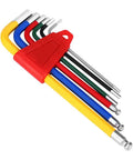 Super Cool Keenso 6 Piece Color Coded Bike Tools Set With Long Arm Internal Hex Allen Wrenches Made From Durable Aluminum Alloy For Easy Grip Bicycle Repair And Home Shop Maintenance Tasks That Are A Total Breeze To Handle Everyday. color-coded 6-piece hex wrench set in red holder