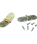 Two Pack Metal Flush Hinges For Cabinets 180 Degree Cabinet Door Hinges With Semicircle Decorative Style Durable Furniture Hardware Includes Screws 72x28mm