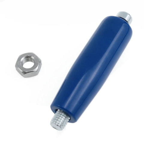 Blue M10 Revolving Handle With Bakelite Hand Wheel And Threaded Shaft Trailer Crank With Nut For Lathe Furniture Repair