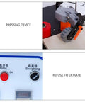 Automatic Edge Banding Machine For Wood And PVC With Microcomputer Control showing pressing device and control panel