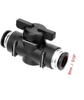 Pneumatic Ball Valve Push To Connect Fittings For Quick Air Flow Control PVC Valve System Five Sixteenth Inch OD