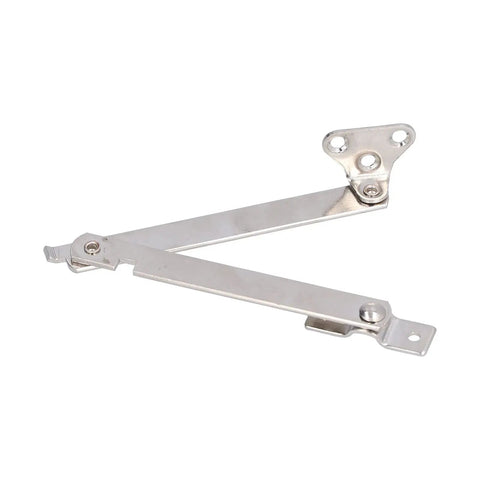 Stainless Steel Lid Support Hinges 2 Pack Folding Lift Up Stay For Wooden Boxes Cabinets Cupboards And Furniture Repair Compact Durable Hardware