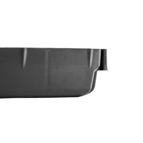 Side view of TracPak Tray Inserts 4x2 Half Depth, 2 Pack With Eight 2x2 Compartments Per Tray, Modular Stackable Storage Trays