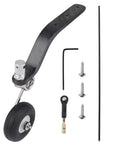 50cc Great Plane Nitro Landing Gear Carbon Tail Wheel Assembly with One And A Half Inch Rubber Tire Kit for RC Airplane