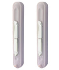 2 Pack 2 in 1 Automatic Needle Threaders and Seam Ripper Set in Purple, Slim Portable Sewing Kit Essentials for Quick Threading