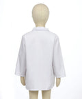 Back view of Kids Doctor Scientist Costume Set With Lab Coat And Accessories For Role Play Dress Up, Size 5-6 Years
