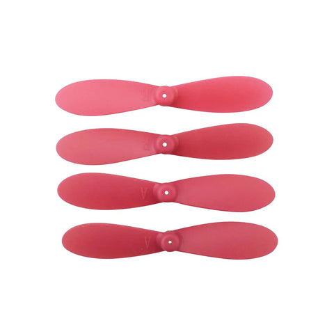 Durable Beefed Up 20 Pack Drone Propellers For HS190 901HS 901S 901H X300C LF606 SG800 E61HW S9 Mini Quadcopter, red blades