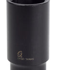 1/2 Inch Drive Deep Impact Socket 1-1/8 Inch Six-Point Premium CR-MO Alloy Steel Heavy-Duty Deep Well Socket for Industrial Pro Mechanics