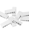 Block White Eraser For Pencils Quick Clean Erasing No Smudge Easy To Use With Minimal Pressure White TPR Material Ten Count
