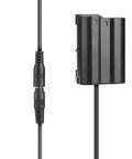EN-EL15 Dummy Battery And Power Supply Kit For Nikon Cameras EP-5B AC Adapter cable and battery pack shown