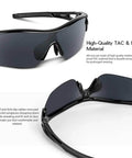 Polarized Sports Sunglasses For Men Women And Youth With TAC Lenses And TR90 Frame Built To Last Scratch Resistant Unbreakable UV Protection