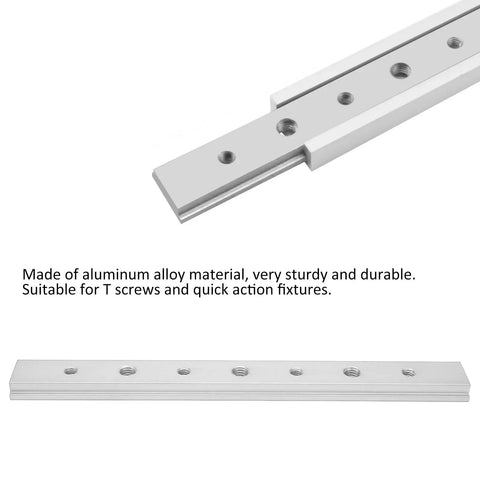 200mm Aluminum Miter Bar Accessory With T Slot Track Jig And Mounting Holes For Woodworking Jigs And Fixtures Pro Grade Compatible