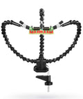 Three Adjustable Gooseneck Arms Third Hand Soldering Tool For PCB Assembly And Jewelry Crafts, with clamp and PCB board