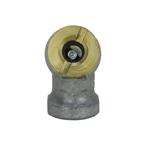 One Quarter Inch Single Head Air Chuck With Closed Sealing, front view showing 1/4 FNPT and brass component for Quick Leak Free Service
