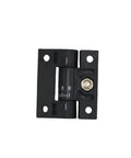 Plastic torque cabinet hinge SK2-301, black, 1 piece, adjustable tension scale.