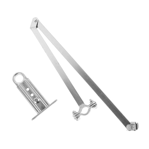 Manual Window Opener Bracket Kit With Crank Handle For Reliable Airflow Control Easy Install No Fuss Versatile For A Variety Of Window Types Ideal For Greenhouses Homes Offices And Workshops