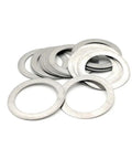 Stainless Steel Flat Washer Set Of 5 Pcs M38 M40 M42 M45 M50 Beefy 0.1mm Thick Spacers And Washers For Hoses And Hardware Pro Grade DIY Ready Kit Versatile Home And Industrial Fix Kit For Replacing Spacers And Shims, assorted stainless flat washers