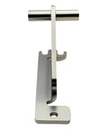 Center Fridge Door Hinge Replacement WP2254618 for Whirlpool compatible models, metal hinge with smooth finish.