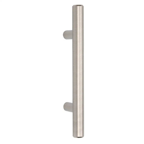 Euro Bar Cabinet Handle Set 50 Pack Satin Nickel Finish For Cabinets And Cupboards 5.38 Inch Length side view