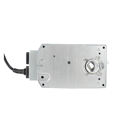 Professional HVAC Damper Actuator 16Nm 230V AC Fast Open Close Motor top view showing steel shell and connection ports.