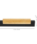 Solid Wood Long Cabinet Handles For Wardrobes And Kitchen Drawers Built Tough With Aluminum Wood Blend 96mm Hole Spacing Black Finish