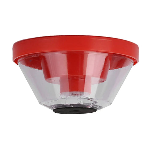 Red Drill Dust Cover And Electric Hammer Debris Guard For Power Tools, clear ABS material, designed for 4-10mm drill bits.